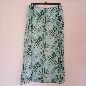 NWT Mint green/black skirt